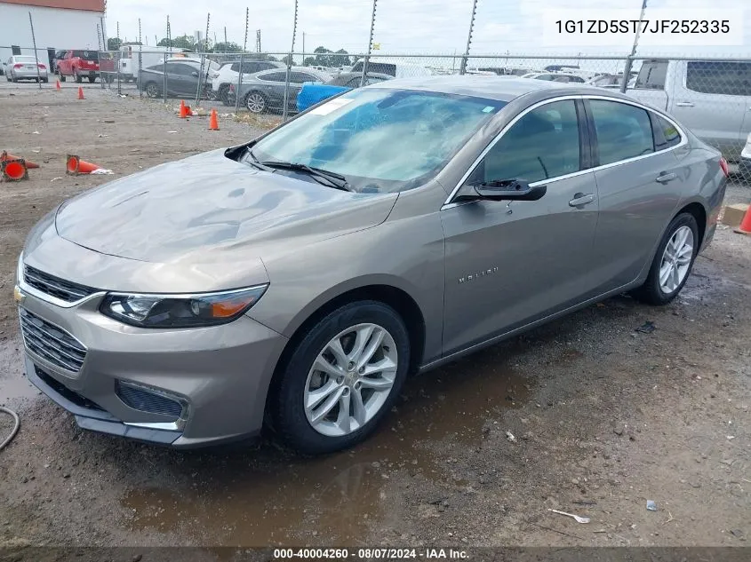 2018 Chevrolet Malibu Lt VIN: 1G1ZD5ST7JF252335 Lot: 40004260