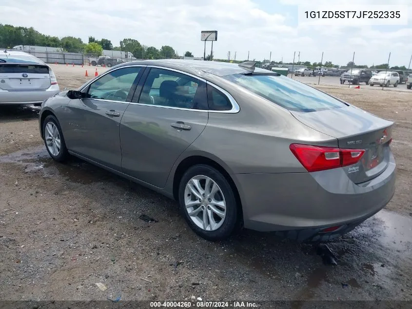 2018 Chevrolet Malibu Lt VIN: 1G1ZD5ST7JF252335 Lot: 40004260