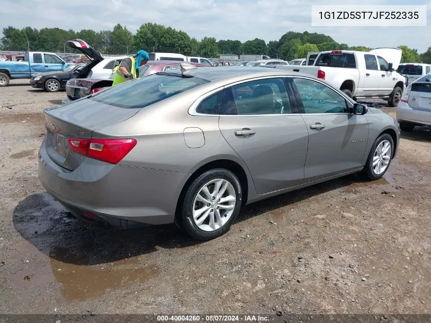 2018 Chevrolet Malibu Lt VIN: 1G1ZD5ST7JF252335 Lot: 40004260