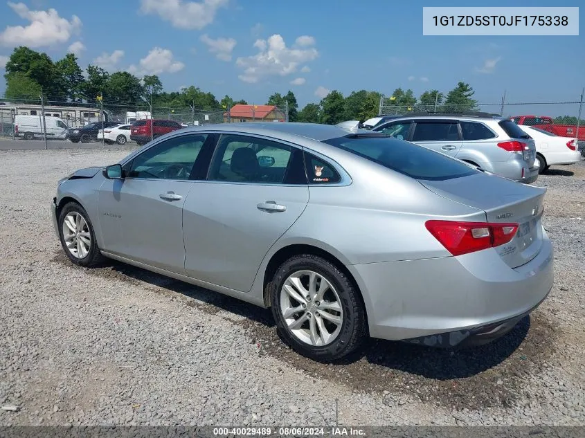 2018 Chevrolet Malibu Lt VIN: 1G1ZD5ST0JF175338 Lot: 40029489