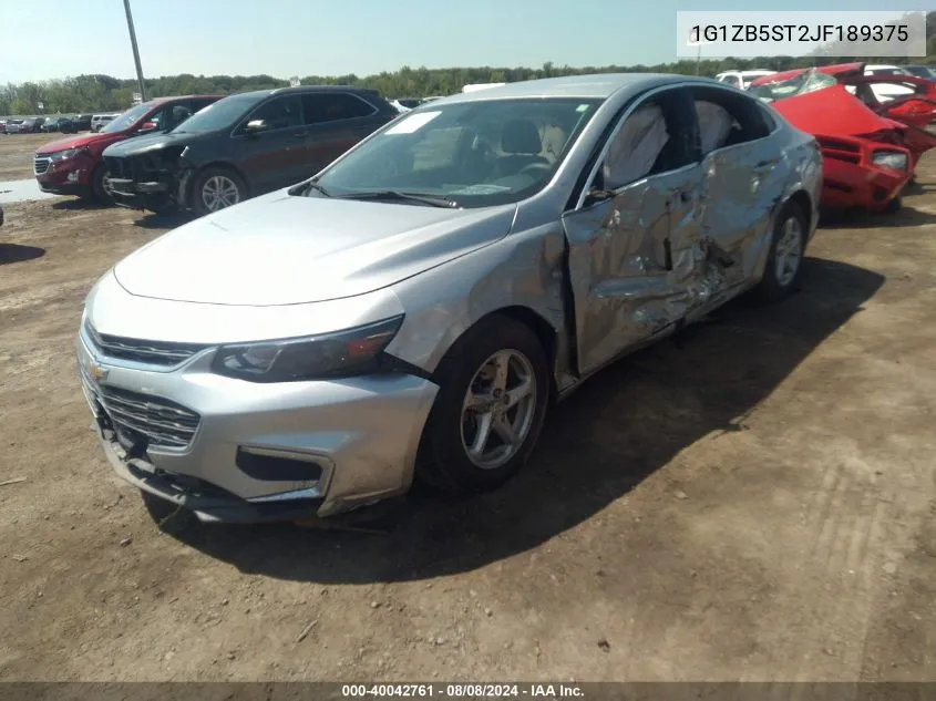 1G1ZB5ST2JF189375 2018 Chevrolet Malibu 1Ls