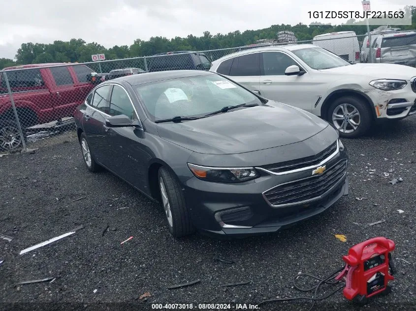 2018 Chevrolet Malibu Lt VIN: 1G1ZD5ST8JF221563 Lot: 40073018