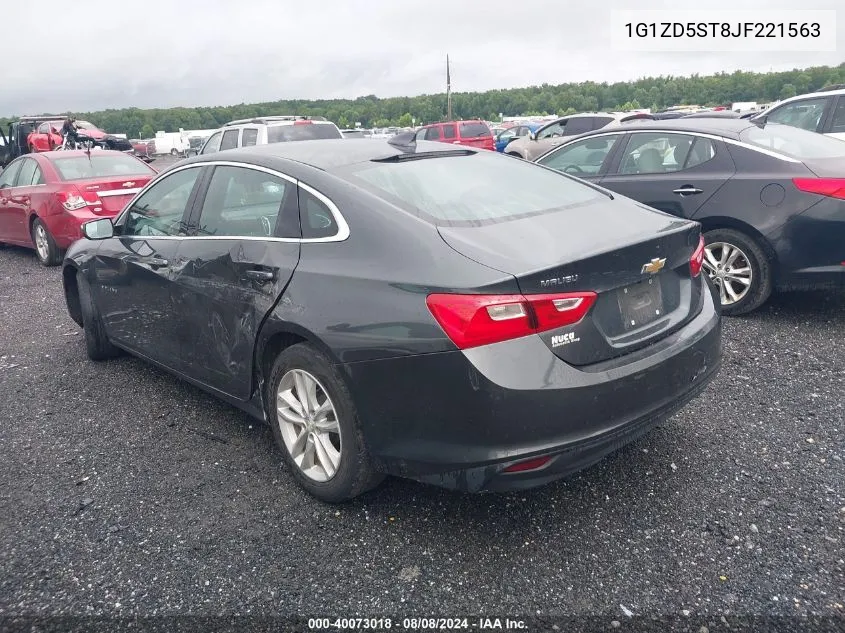 2018 Chevrolet Malibu Lt VIN: 1G1ZD5ST8JF221563 Lot: 40073018