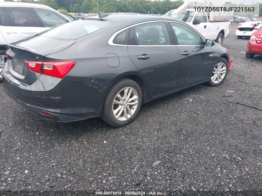 2018 Chevrolet Malibu Lt VIN: 1G1ZD5ST8JF221563 Lot: 40073018