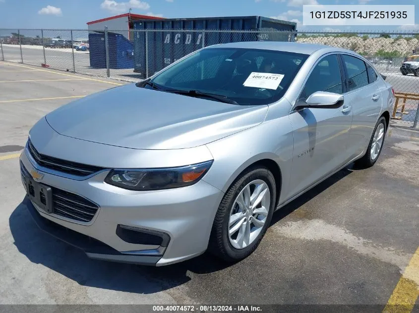 1G1ZD5ST4JF251935 2018 Chevrolet Malibu Lt