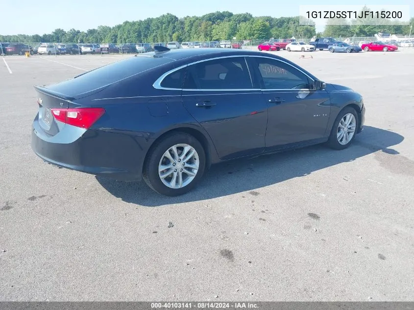 2018 Chevrolet Malibu Lt VIN: 1G1ZD5ST1JF115200 Lot: 40103141