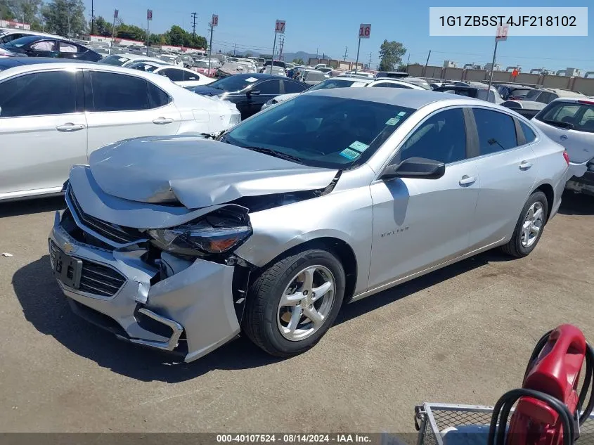 2018 Chevrolet Malibu 1Ls VIN: 1G1ZB5ST4JF218102 Lot: 40107524