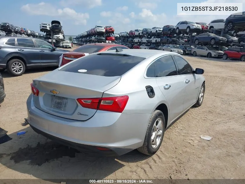 2018 Chevrolet Malibu 1Ls VIN: 1G1ZB5ST3JF218530 Lot: 40110523