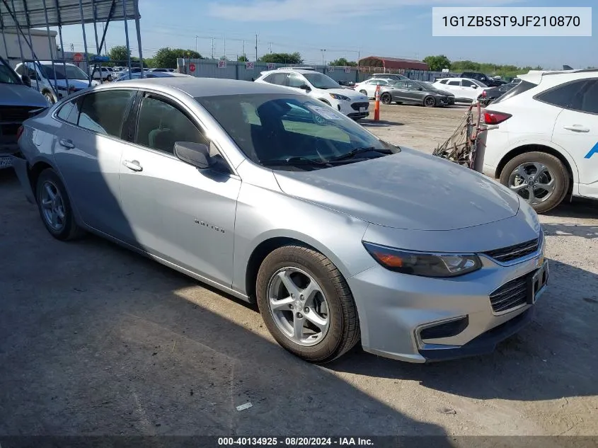 1G1ZB5ST9JF210870 2018 Chevrolet Malibu Ls