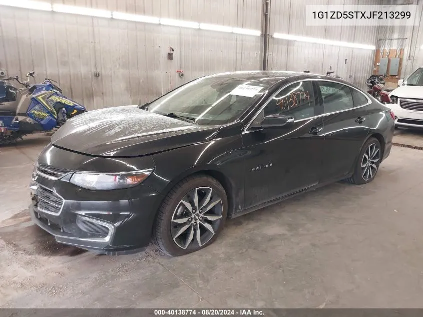 2018 Chevrolet Malibu Lt VIN: 1G1ZD5STXJF213299 Lot: 40138774