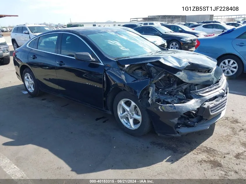 2018 Chevrolet Malibu 1Ls VIN: 1G1ZB5ST1JF228408 Lot: 40153315