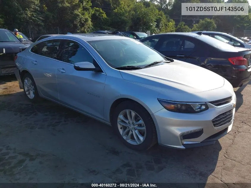 1G1ZD5ST0JF143506 2018 Chevrolet Malibu Lt