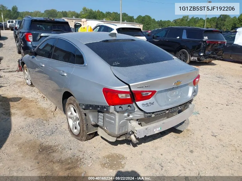 2018 Chevrolet Malibu 1Ls VIN: 1G1ZB5ST5JF192206 Lot: 40165224