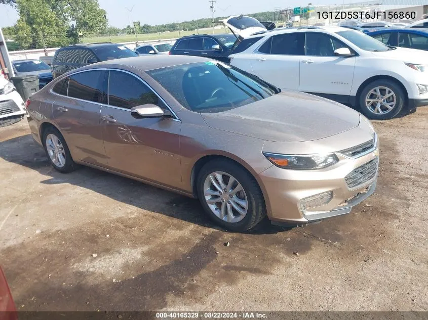 2018 Chevrolet Malibu Lt VIN: 1G1ZD5ST6JF156860 Lot: 40165329