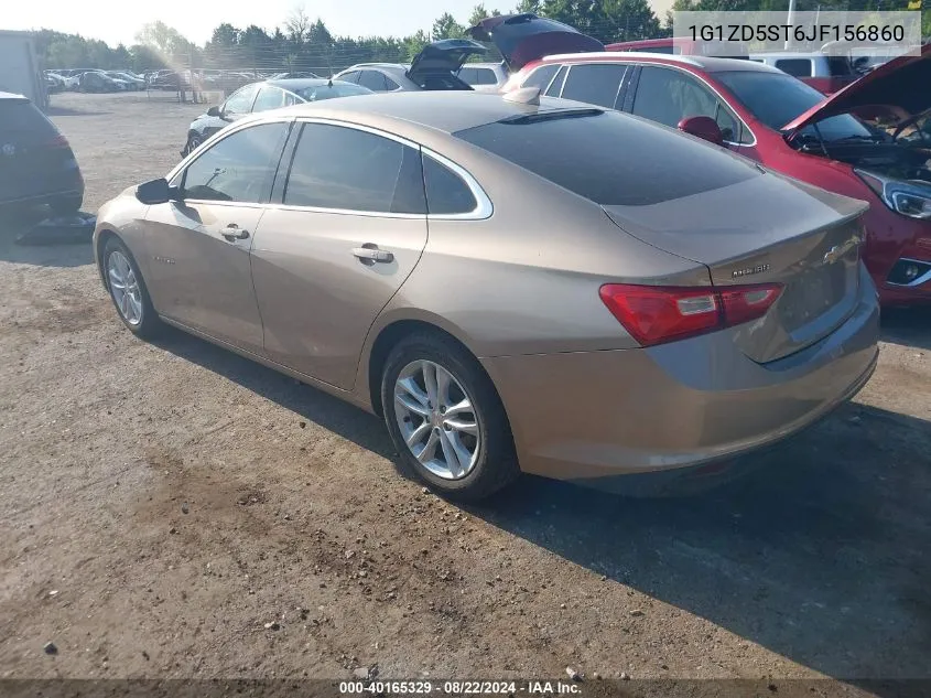 2018 Chevrolet Malibu Lt VIN: 1G1ZD5ST6JF156860 Lot: 40165329