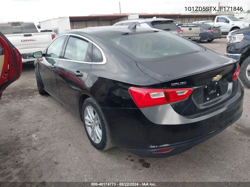 2018 Chevrolet Malibu Lt VIN: 1G1ZD5STXJF171846 Lot: 40174773