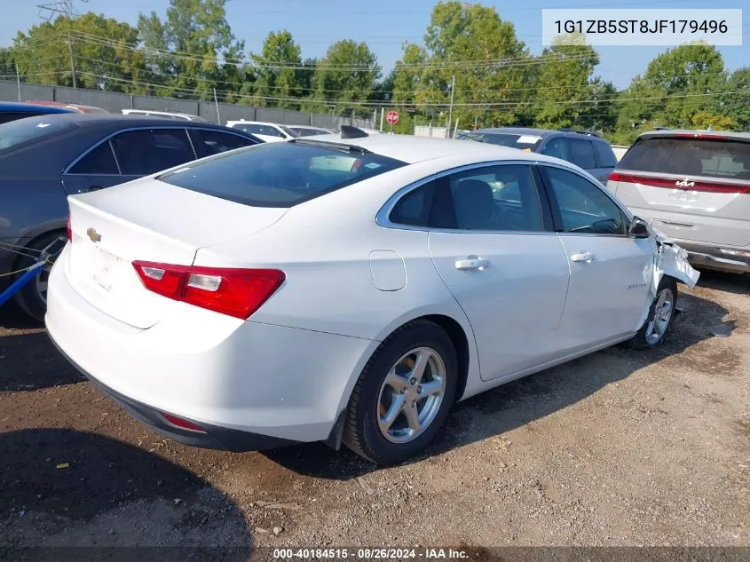 2018 Chevrolet Malibu 1Ls VIN: 1G1ZB5ST8JF179496 Lot: 40184515