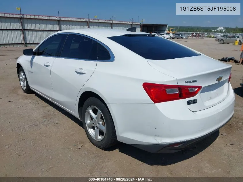 1G1ZB5ST5JF195008 2018 Chevrolet Malibu 1Ls