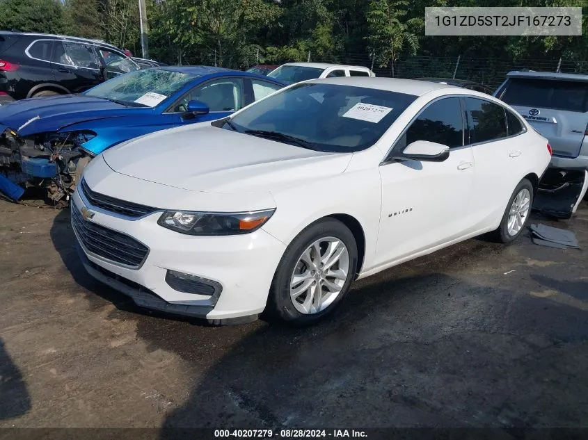 2018 Chevrolet Malibu Lt VIN: 1G1ZD5ST2JF167273 Lot: 40207279