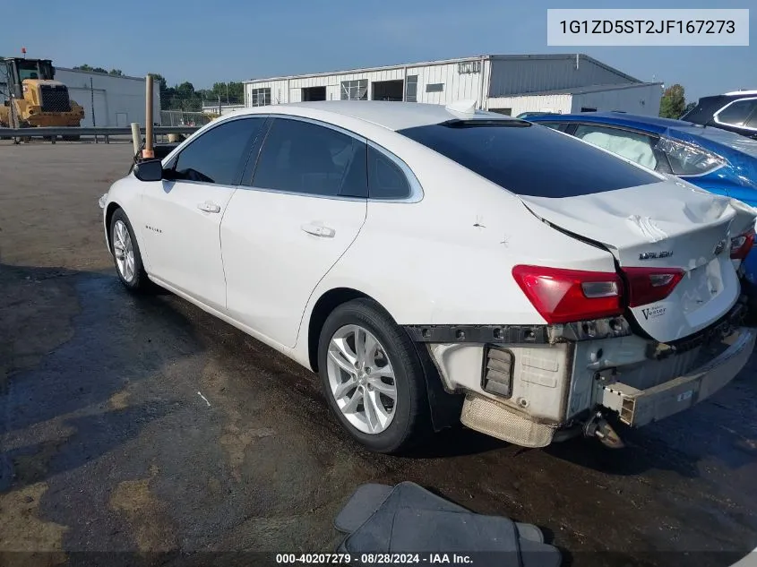 2018 Chevrolet Malibu Lt VIN: 1G1ZD5ST2JF167273 Lot: 40207279