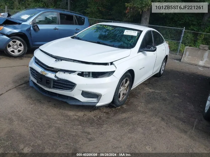 2018 Chevrolet Malibu 1Ls VIN: 1G1ZB5ST6JF221261 Lot: 40209308