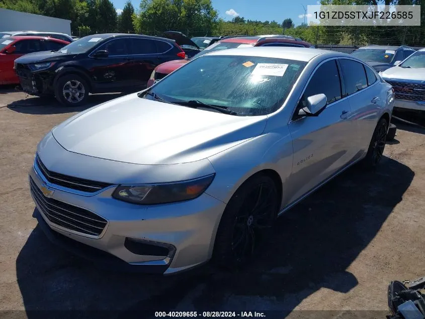 2018 Chevrolet Malibu Lt VIN: 1G1ZD5STXJF226585 Lot: 40209655