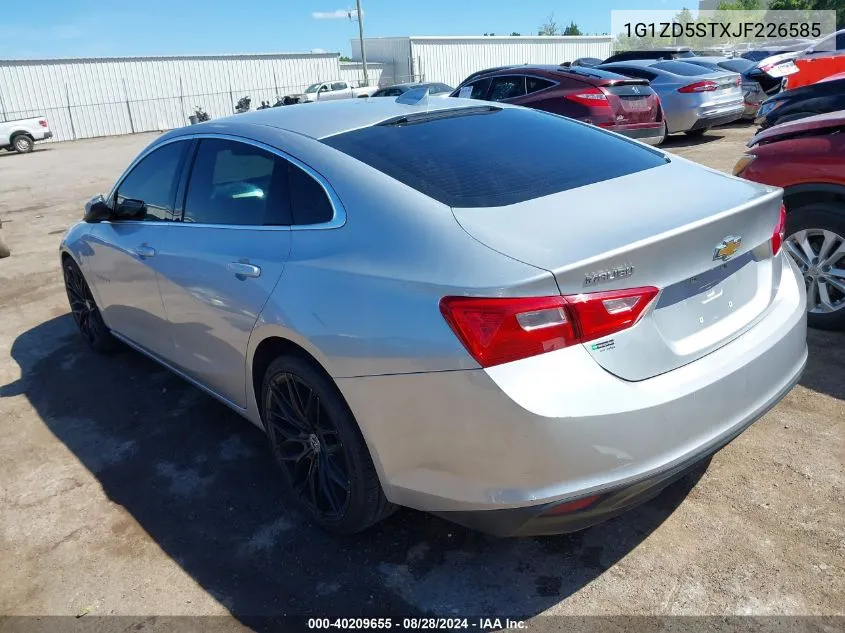 2018 Chevrolet Malibu Lt VIN: 1G1ZD5STXJF226585 Lot: 40209655