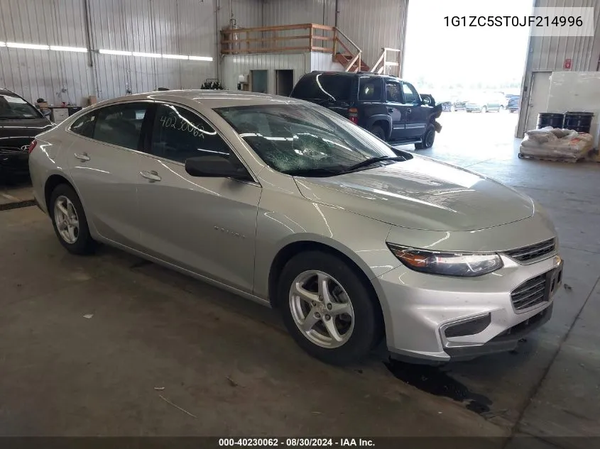 2018 Chevrolet Malibu 1Fl VIN: 1G1ZC5ST0JF214996 Lot: 40230062