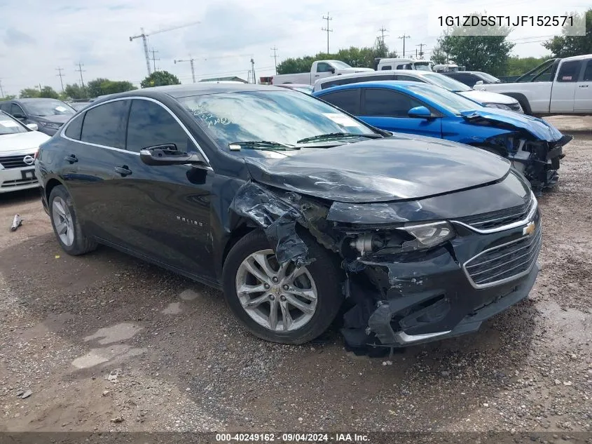 2018 Chevrolet Malibu Lt VIN: 1G1ZD5ST1JF152571 Lot: 40249162