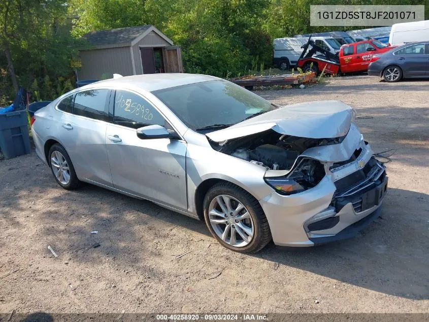 2018 Chevrolet Malibu Lt VIN: 1G1ZD5ST8JF201071 Lot: 40258920