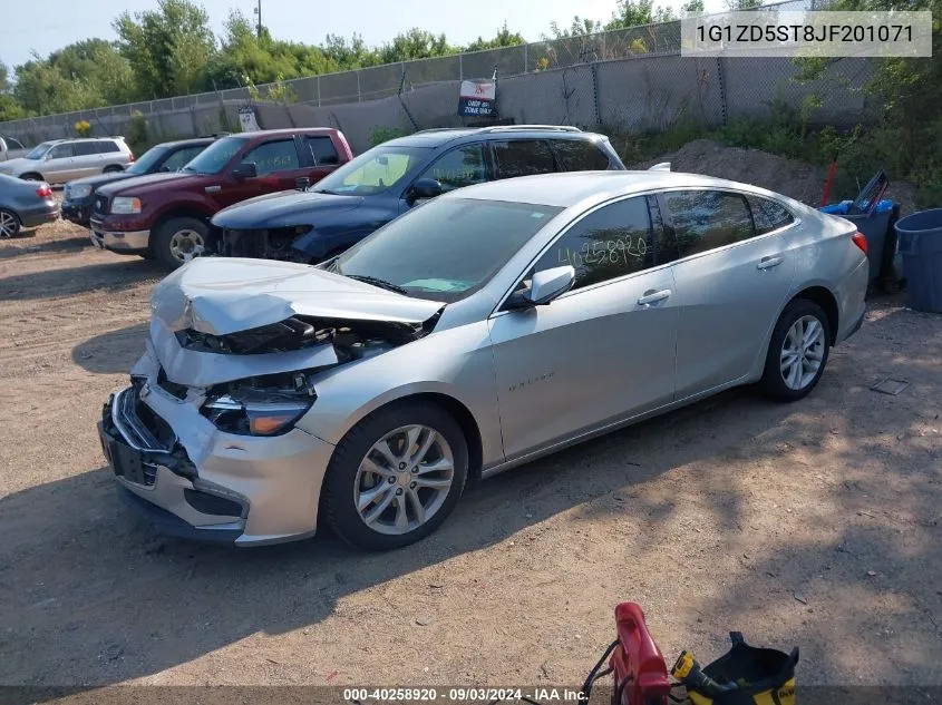 1G1ZD5ST8JF201071 2018 Chevrolet Malibu Lt