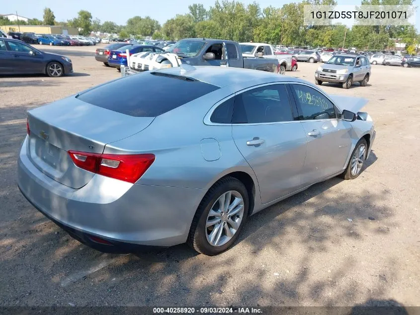 2018 Chevrolet Malibu Lt VIN: 1G1ZD5ST8JF201071 Lot: 40258920