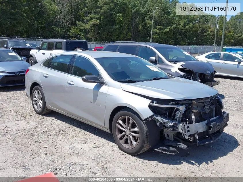 2018 Chevrolet Malibu Lt VIN: 1G1ZD5ST1JF160170 Lot: 40264586