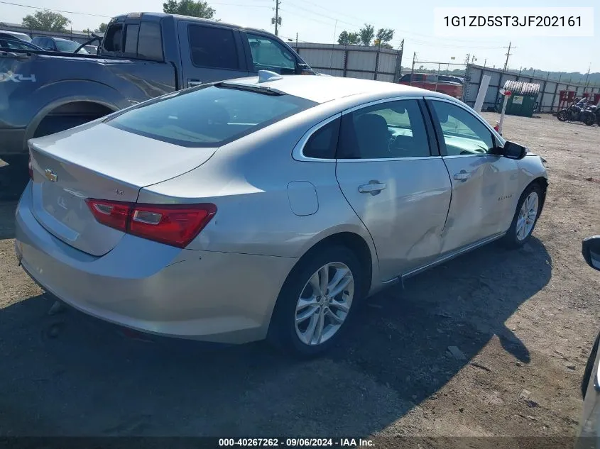 2018 Chevrolet Malibu Lt VIN: 1G1ZD5ST3JF202161 Lot: 40267262