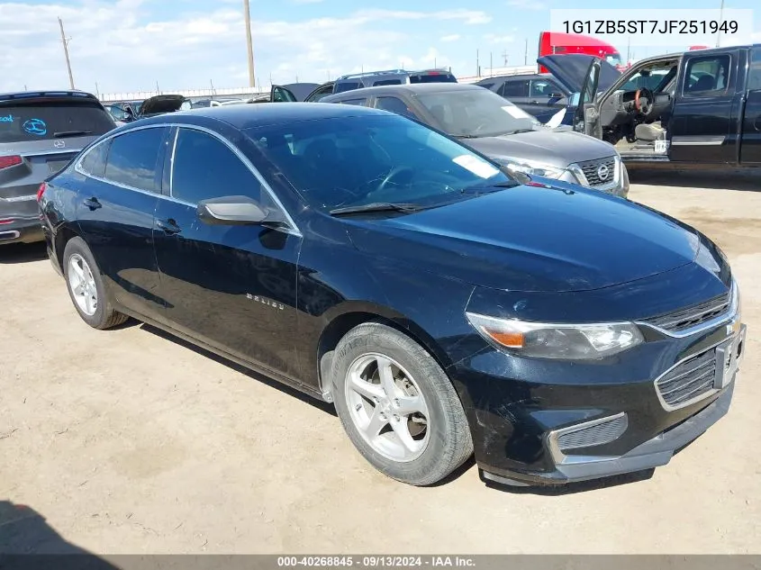 2018 Chevrolet Malibu 1Ls VIN: 1G1ZB5ST7JF251949 Lot: 40268845