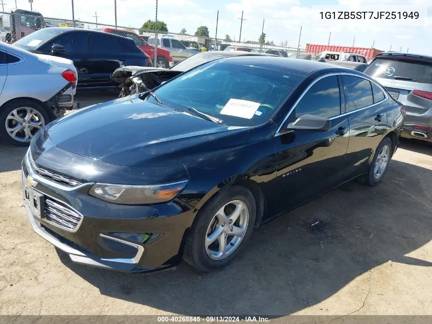 2018 Chevrolet Malibu 1Ls VIN: 1G1ZB5ST7JF251949 Lot: 40268845