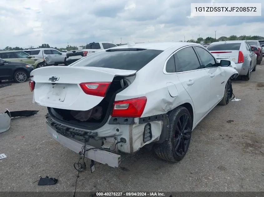 2018 Chevrolet Malibu Lt VIN: 1G1ZD5STXJF208572 Lot: 40275227