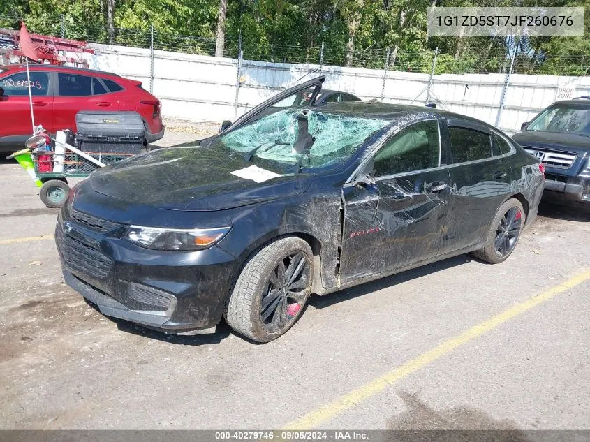 2018 Chevrolet Malibu Lt VIN: 1G1ZD5ST7JF260676 Lot: 40279746