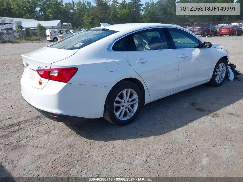 2018 Chevrolet Malibu Lt VIN: 1G1ZD5ST8JF149991 Lot: 40280716