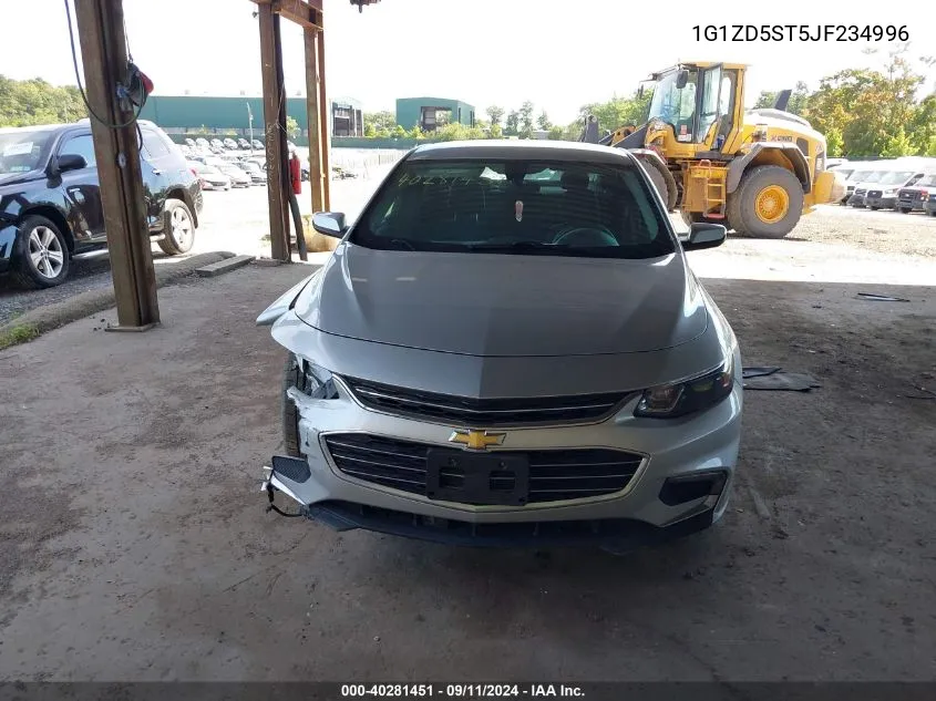 2018 Chevrolet Malibu Lt VIN: 1G1ZD5ST5JF234996 Lot: 40281451