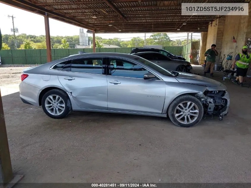 2018 Chevrolet Malibu Lt VIN: 1G1ZD5ST5JF234996 Lot: 40281451