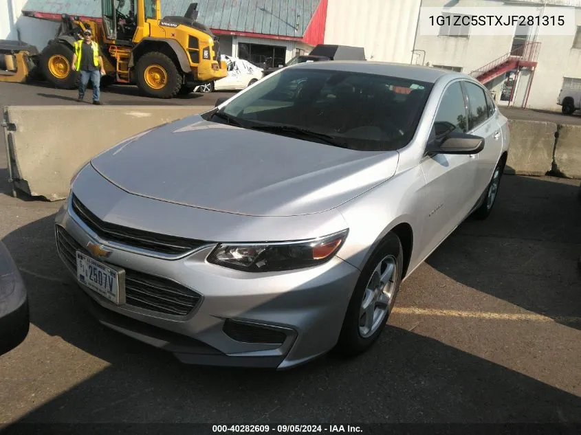 2018 Chevrolet Malibu Ls VIN: 1G1ZC5STXJF281315 Lot: 40282609