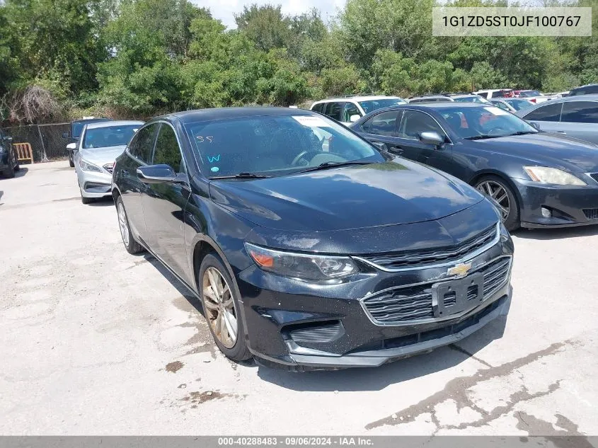 2018 Chevrolet Malibu Lt VIN: 1G1ZD5ST0JF100767 Lot: 40288483