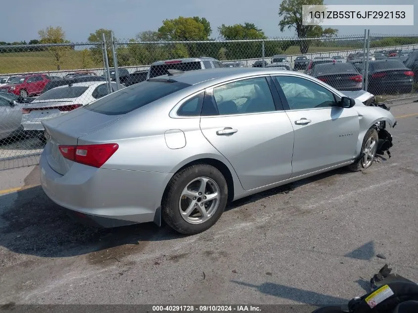 2018 Chevrolet Malibu 1Ls VIN: 1G1ZB5ST6JF292153 Lot: 40291728