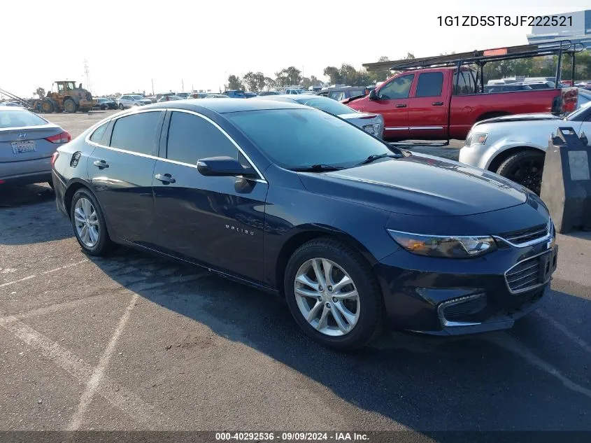 2018 Chevrolet Malibu Lt VIN: 1G1ZD5ST8JF222521 Lot: 40292536