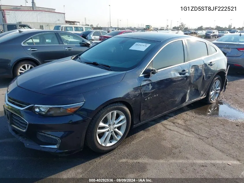 2018 Chevrolet Malibu Lt VIN: 1G1ZD5ST8JF222521 Lot: 40292536