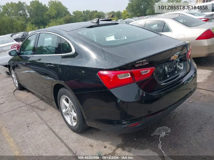 1G1ZB5ST8JF184858 2018 Chevrolet Malibu 1Ls