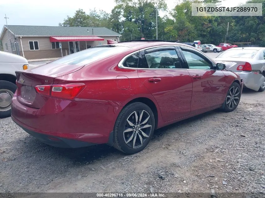 2018 Chevrolet Malibu Lt VIN: 1G1ZD5ST4JF288970 Lot: 40296718