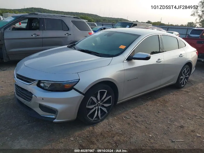 2018 Chevrolet Malibu Lt VIN: 1G1ZD5ST4JF284952 Lot: 40297667