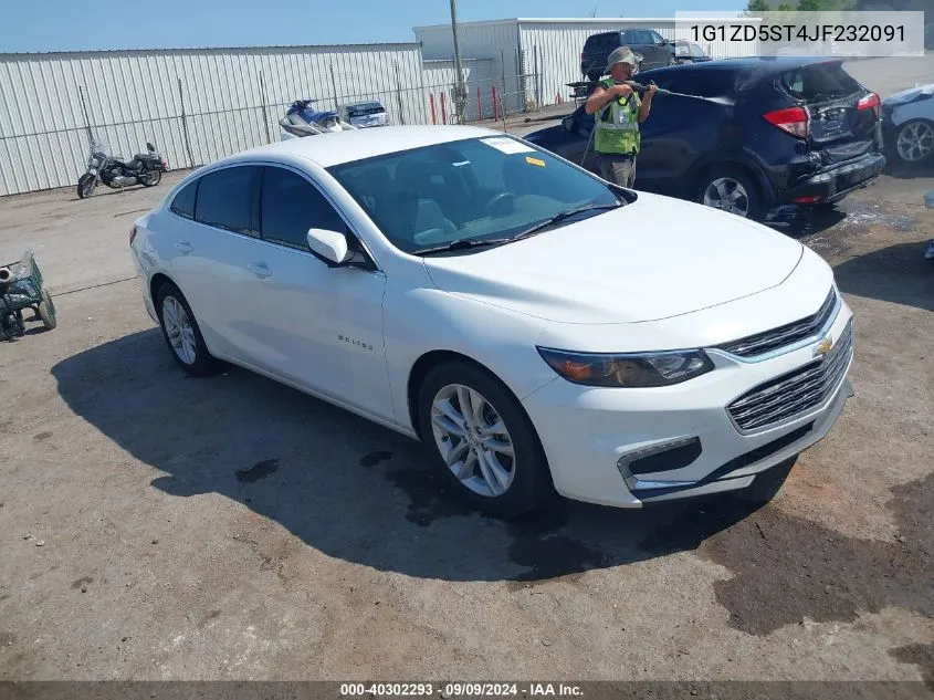 2018 Chevrolet Malibu Lt VIN: 1G1ZD5ST4JF232091 Lot: 40302293